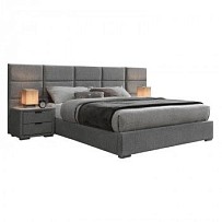 Кровать Halmar LEVANTER (серый) 160/200