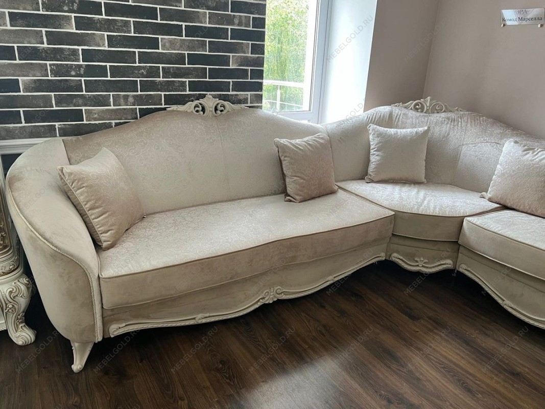 Диван Мокко угловой 3-у-2 бежевый | изображение 8