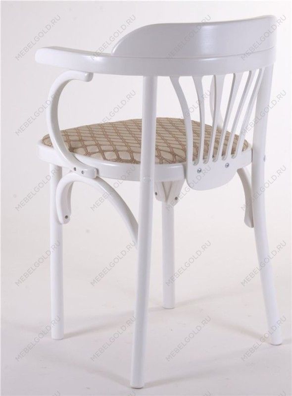 Стул Михаэль мягкий (эмаль белая, ткань 1 beige) | изображение 7