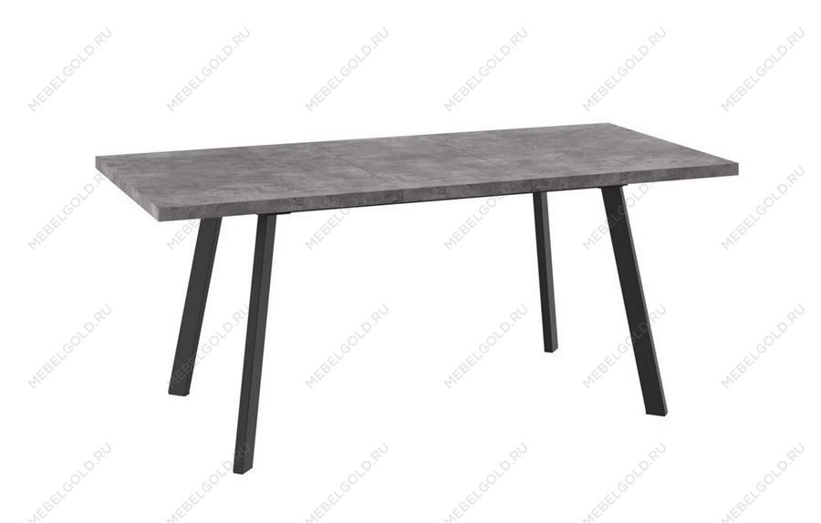 Стол раздвижной Бьерн-140 (Дымчатая керамика/Чёрный) 140(180)х85 | изображение 1