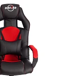 Кресло DRIVER (22), кож/зам/ткань, черный/красный, 36-6/TW-08 | изображение 5