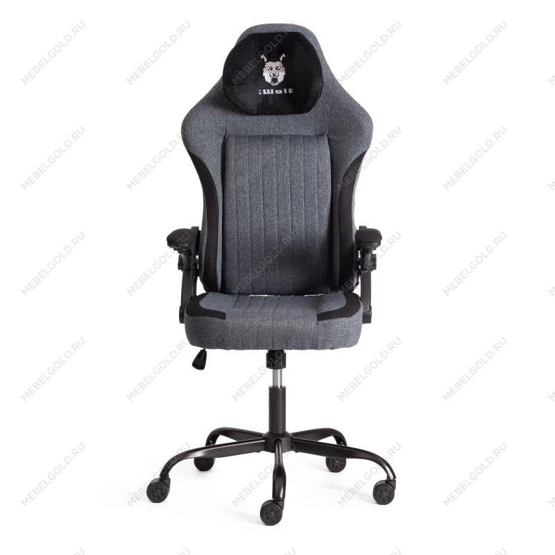 Компьютерное кресло iWolf, ткань, черный/серый | изображение 6
