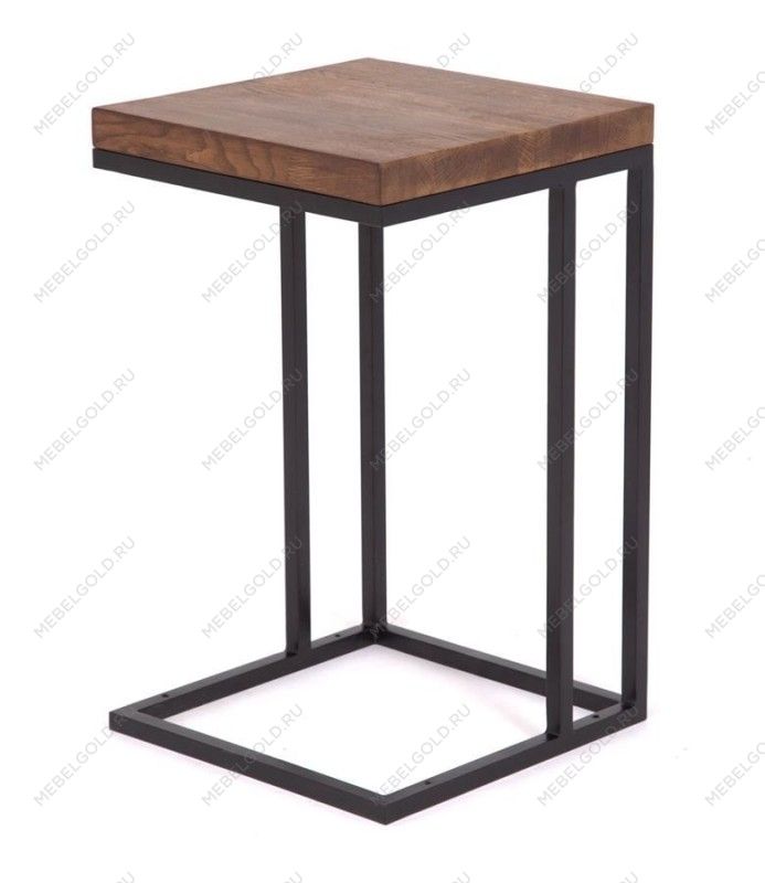 Стол кофейный Энди Loft (Дуб/каркас чёрный)