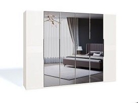 Шкаф Стелла 6-дверный белый