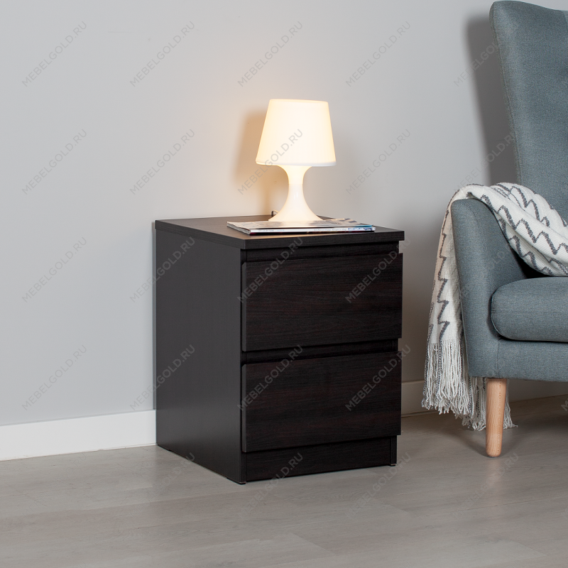 МАЛЬТА тумба ИКЕА / IKEA 2 ящика 40х54 Дуб Венге | изображение 5