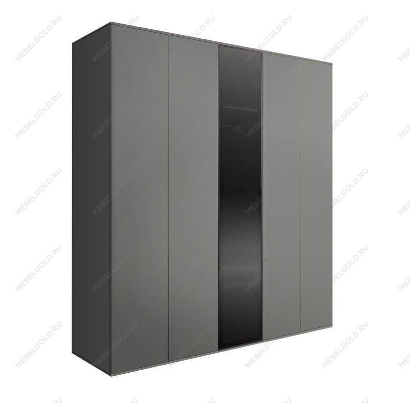 Шкаф 5-ти дв. Bogemia Air (Серый/Черный) БМШ2/5(1)