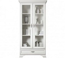 Шкаф с витриной Кентаки REG2W1S белый - Выставка м. Марьина роща