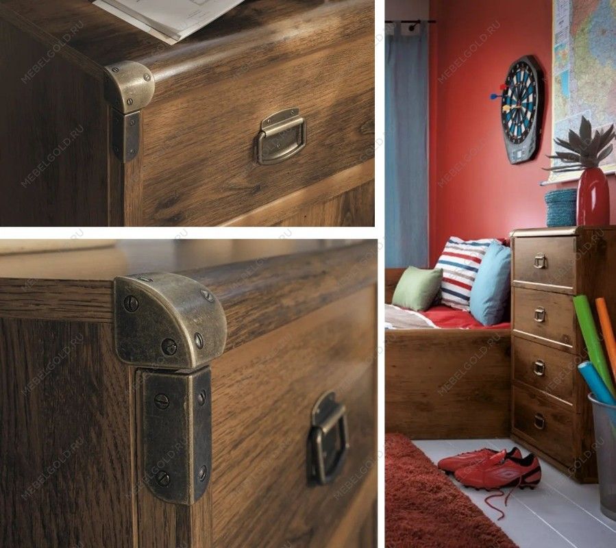 Комод Индиана JKOM4S/50 дуб саттер - Выставка Лобня | изображение 6