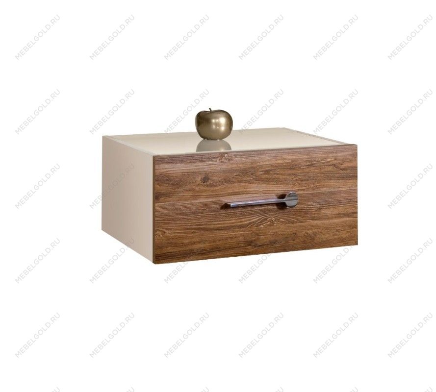 Тумба прикроватная Bogemia Fly Wood Wo (Слоновая кость) (Lakobel/Хром) БМТП-1