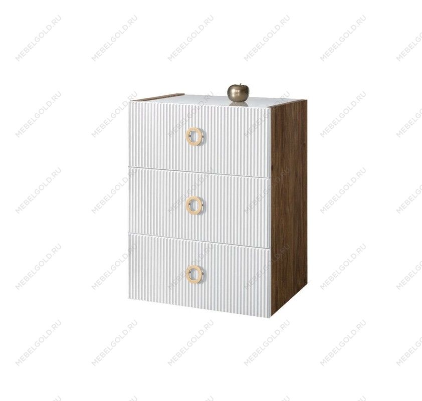 Комод Bogemia Woodline Fly Fi (Белый) (Lakobel/Золото) БМКМ-1