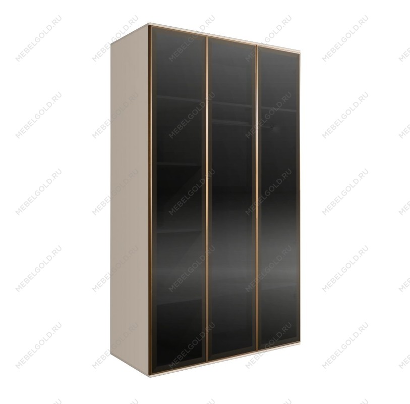 Шкаф 3-х дверный Bogemia Air (Слоновая кость/Золото) БМШ2/3(3)