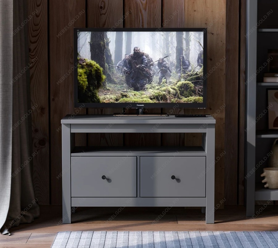 САГА тумба 2 ящика серая | изображение 5