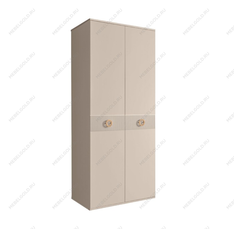 Шкаф 2-х дверный Bogemia Fillini (Ваниль/Золото) БМШ2/2(Fi)