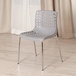 Стул SKALBERG (mod. C-084-A), металл/пластик, 46 х 56 х 79 см, Grey (серый) / Chrome (хром) | изображение 10