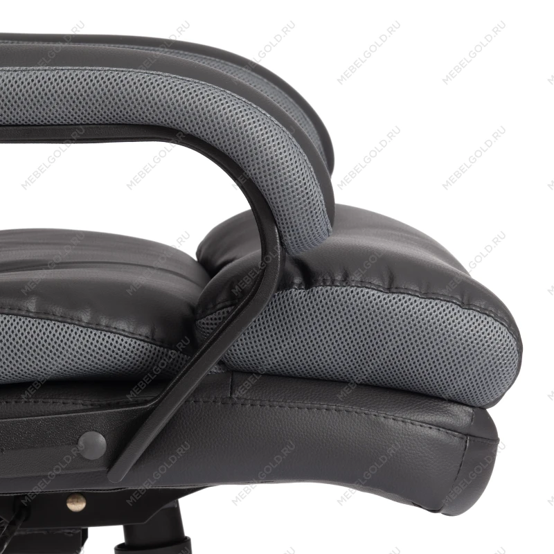 Кресло Duke metal BL, кож/зам/ткань, черный/серый, 36-6/12 | изображение 9