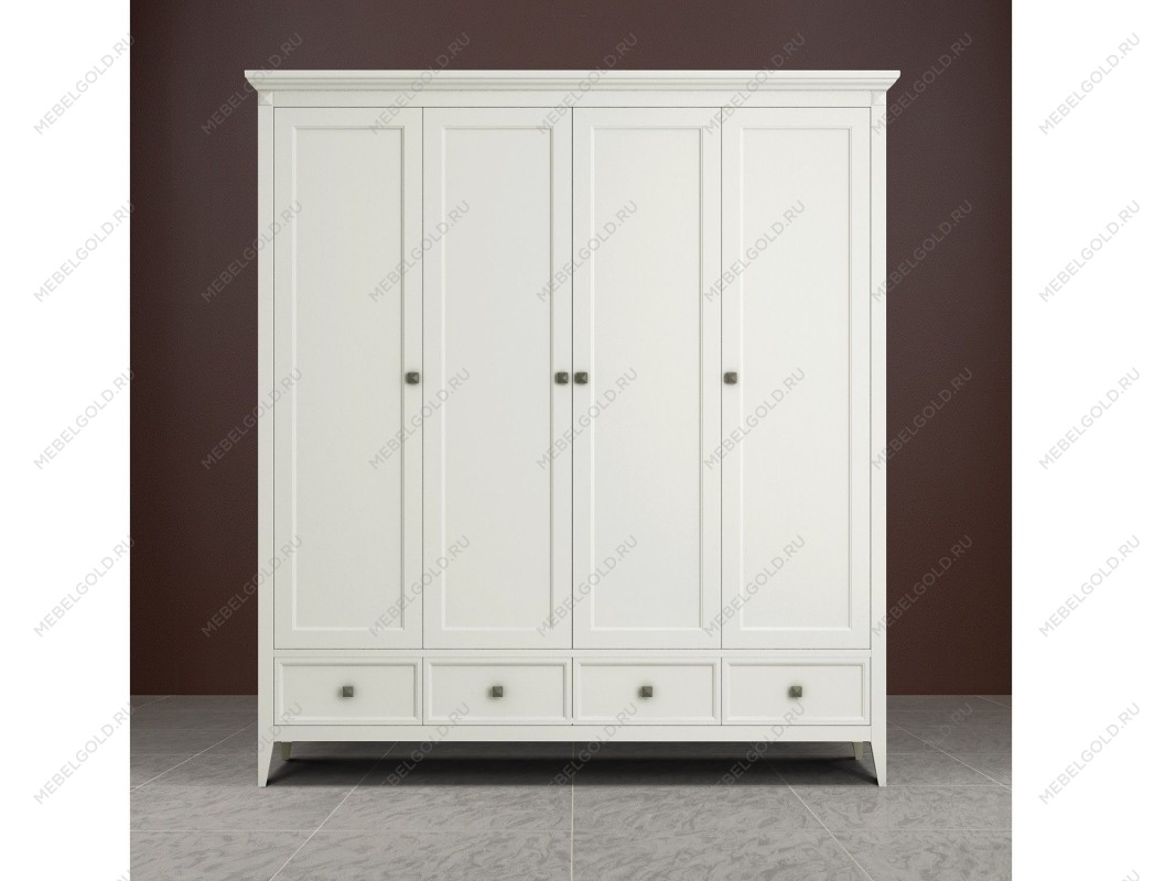 Шкаф четырехстворчатый Manhattan (Молочный) | изображение 2