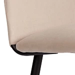 Стул обеденный La Rousse, NEW, флок, бежевый/черный, 7, 45x55x93 см | изображение 7