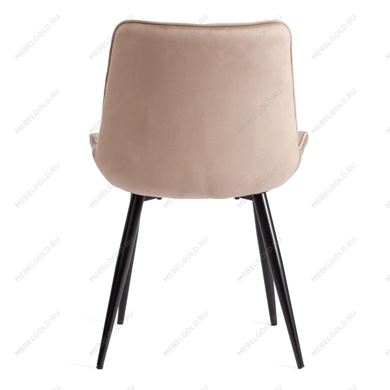 Стул ABRUZZO ( mod. 8060 ), металл/велюр, 54 х 62 х 83 см, бежевый (HLR 8)/черный | изображение 3