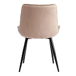 Стул ABRUZZO ( mod. 8060 ), металл/велюр, 54 х 62 х 83 см, бежевый (HLR 8)/черный | изображение 3