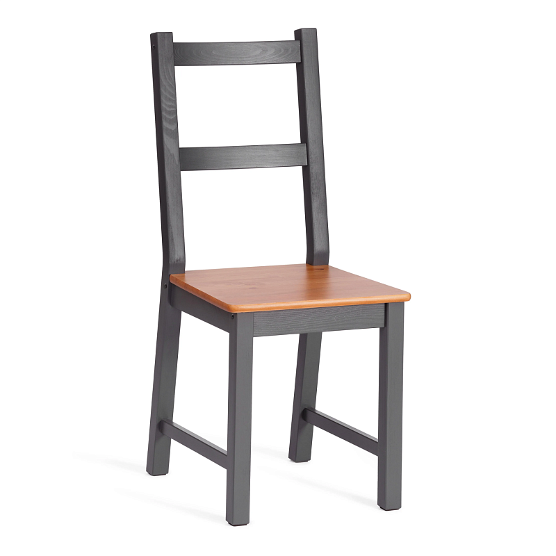 Стул Соната/Sonata chair, массив сосны, 41х50х95 см, антик /графит