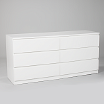 МАЛЬТА комод ИКЕА / IKEA 6 ящиков 160х76 белый | изображение 1