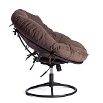 Кресло CLOUDE HOME, рогожка/металл, 97х98х90-96см, коричневый, 3М7-147 | изображение 2