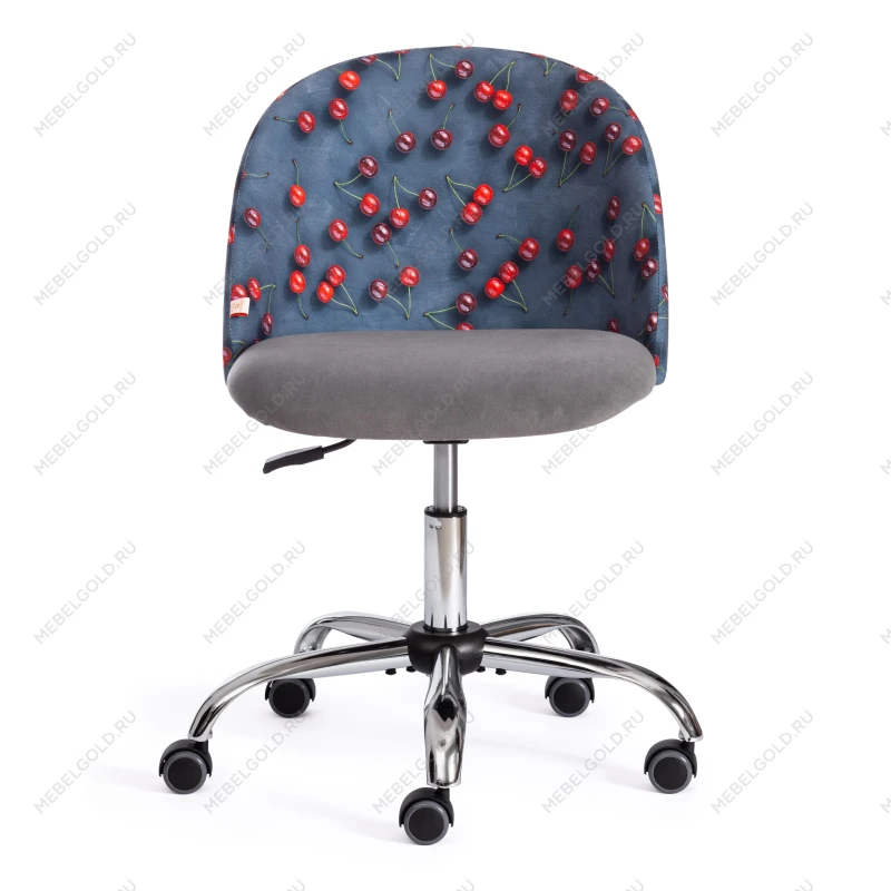 Кресло MELODY, ткань/флок, серый, Botanica 08 cherry/29 | изображение 4