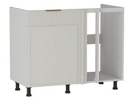 Стол под мойку угловой СМУ-110, Берта (1000*554*820) Светлый Мокко, 22922