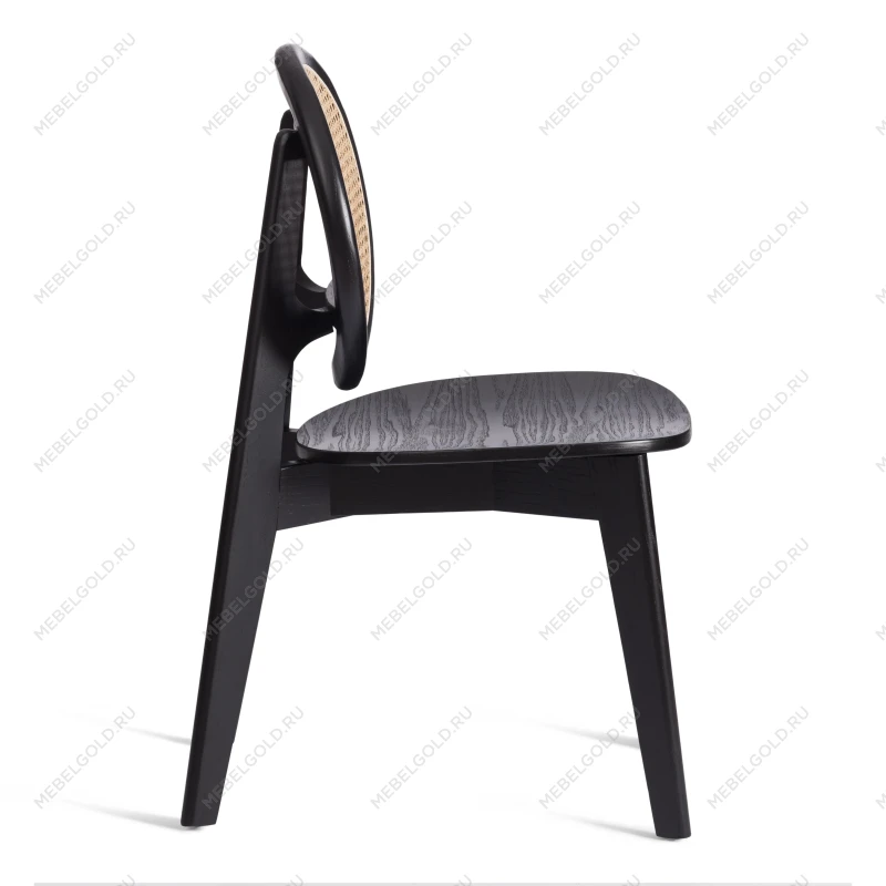 Стул FENRIR, дерево вяз, 42х45х85 см, черный | изображение 1