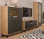 Шкаф с витриной Грейс REG2W с подсветкой | изображение 2