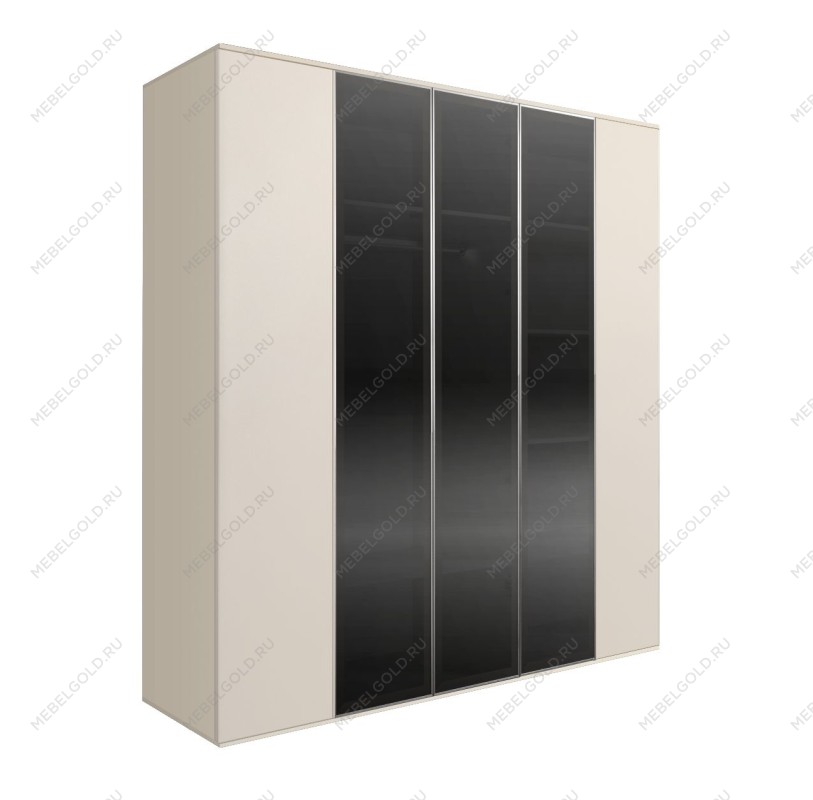 Шкаф 5-ти дв. Bogemia Air (Слоновая кость/Серебро) БМШ2/5(3)