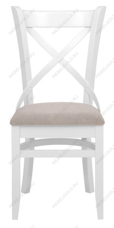 Стул Хью (Белая эмаль/бежевый М02)