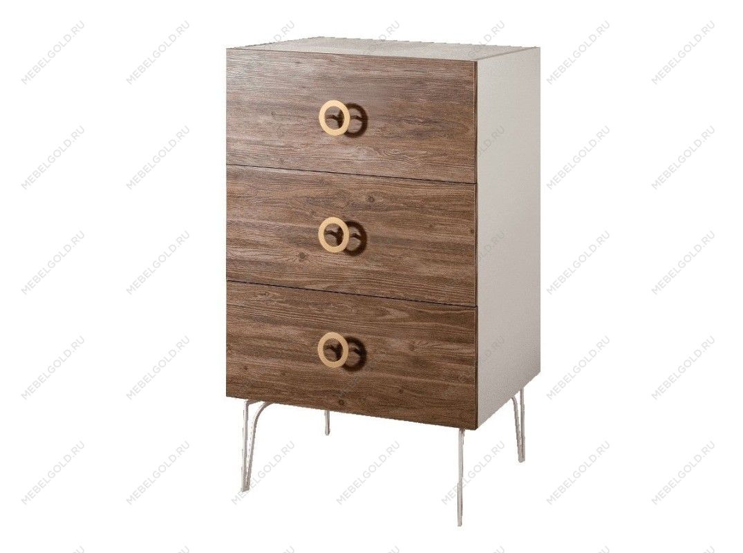 Комод Bogemia Wood Fi (Слоновая кость) (Lakobel/Золото) БМКМ-1(Wo)