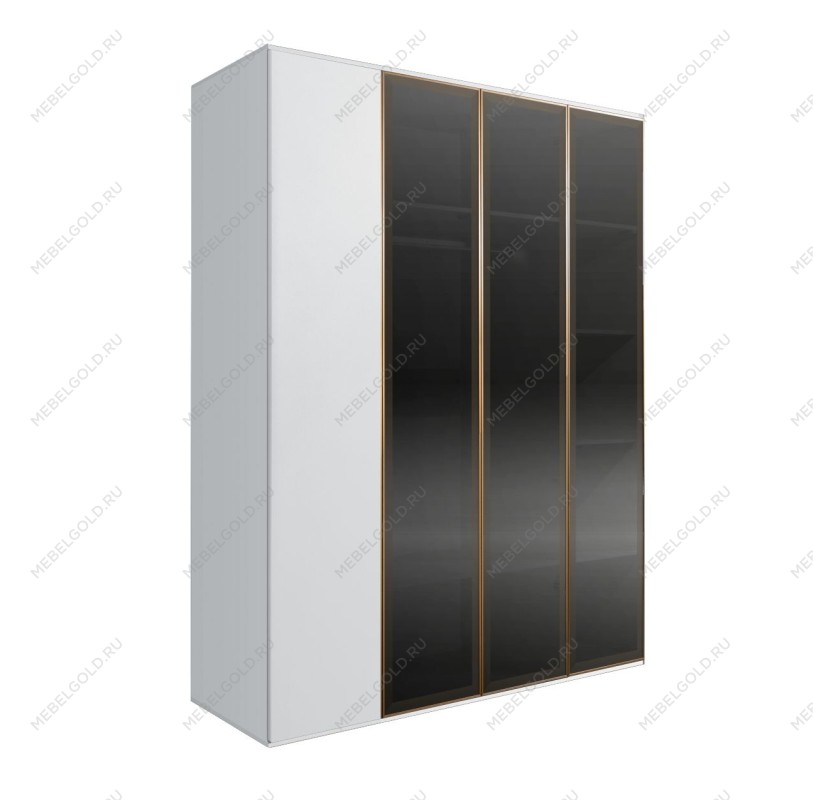Шкаф 4-х дв. Bogemia Air (Белый/Золото) БМШ2/4(3)