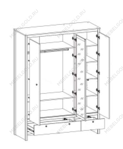 Шкаф Лофт SZF3D2S | изображение 1