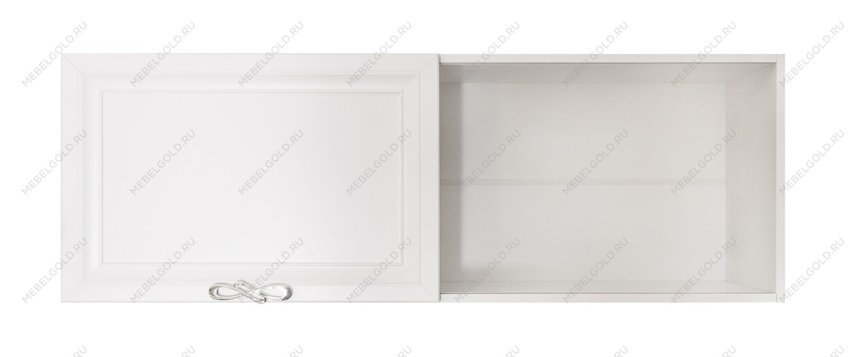 Полка навесная книжная Мишель белый матовый | изображение 3