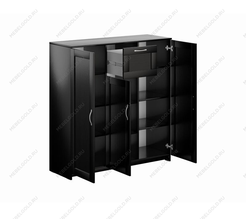 БРИМНЭС / СИРИУС тумба ИКЕА / IKEA 3 двери и 1 ящик 117х123 Дуб Венге | изображение 2