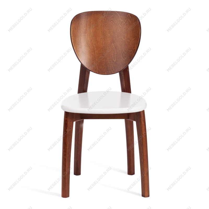 Стул DIAMANTE жесткое сидение, бук, 42 х 42 х 85 см, коричневый / белый | изображение 3