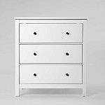 САГА комод 3 ящика белый | изображение 2