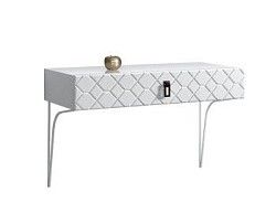 Стол туалетный (консоль) Bogemia Farfalle (Белый) (Lakobel/Черный) БМСТ-1(Fa)