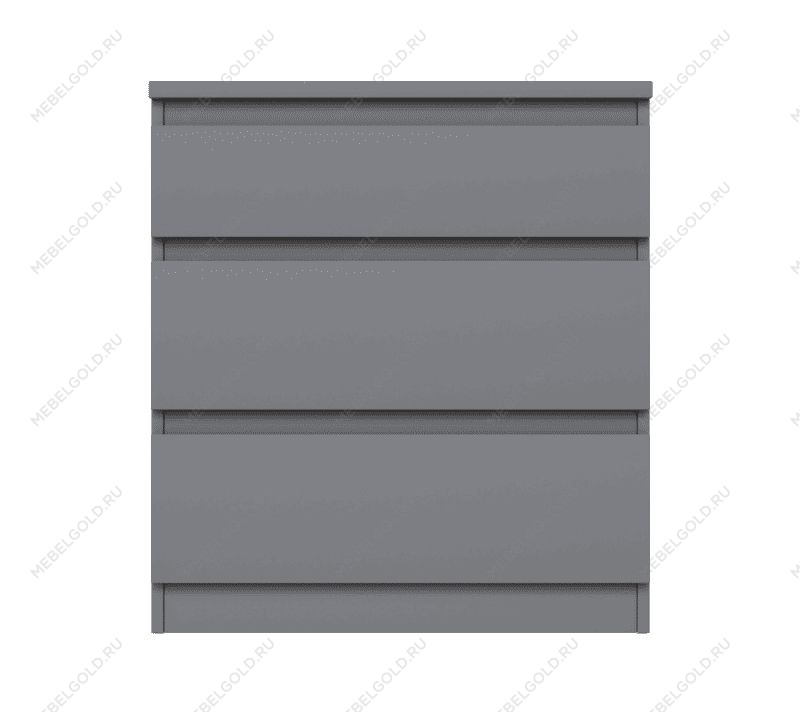 КАСТОР (KULLEN) комод ИКЕА / IKEA комод 3 ящика серый | изображение 1