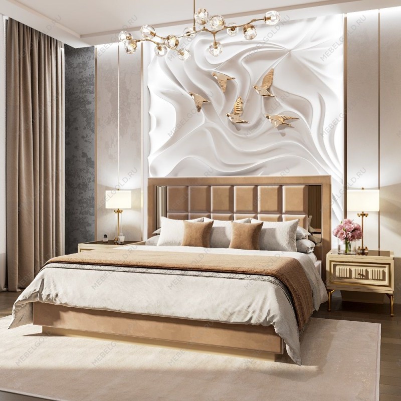 Кровать Замира 160x200 см бежевый | изображение 2