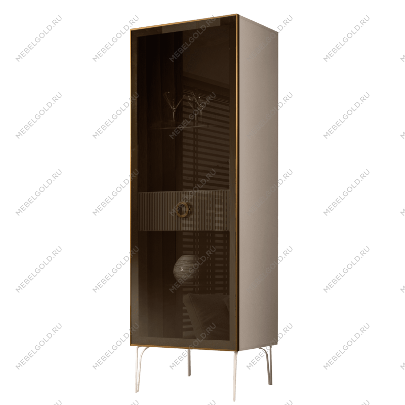 Витрина Bogemia Fillini (Слоновая кость/Золото) БМВ1-1С(Fi)