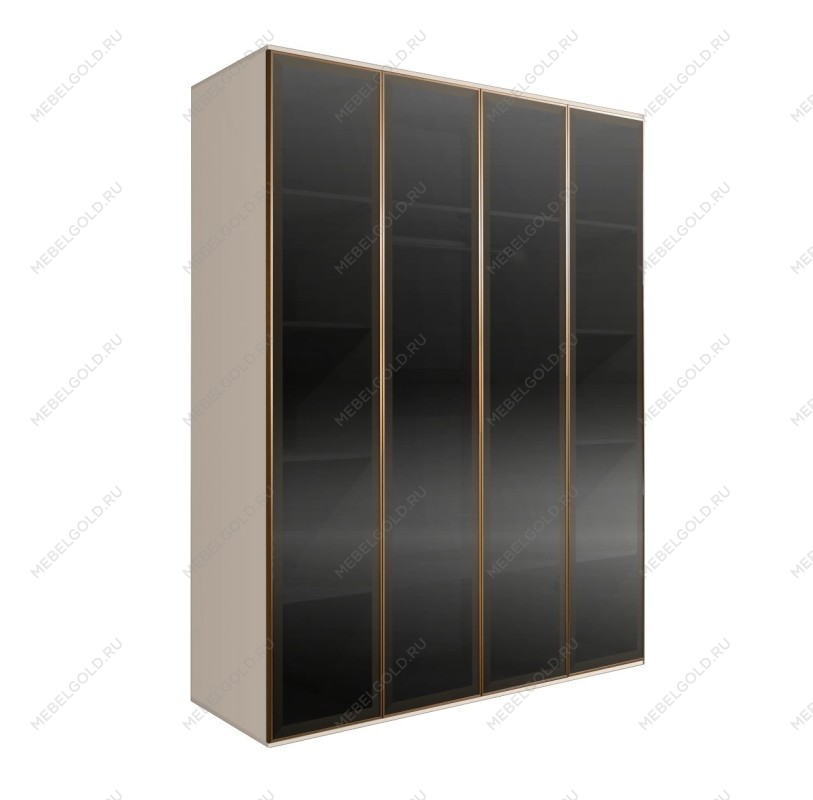 Шкаф 4-х дверный Bogemia Air (Слоновая кость/Золото) БМШ2/4(4)