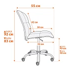 Кресло Azura, кож/зам, черный, 36-6 | изображение 11