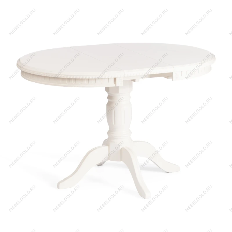 Стол STEFANO круглый, бук, мдф, D90+30x77см, Ivory white | изображение 6