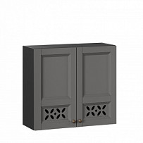 Амели-3 Шкаф кухонный 800 (Чёрный/Оникс серый)