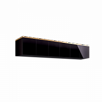 Антресоль для 6-х дверного шкафа Римини СОЛО (Черный/золото) РМАН-1(6)