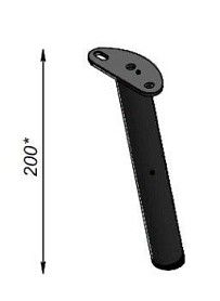 Опора Скандинавия наклонная 200 мм (комплект 5 шт), ФР.0600.0207