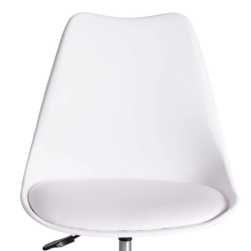 Офисное Компьютерное кресло TULIP (mod.106-1), металл/пластик/PU, 58 x 47 x 97см, White (белый) / Chrome (хром) | изображение 5